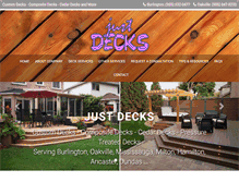 Tablet Screenshot of justdecks.net